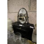 Vintage tin mirrored bathroom cabinet/shaving mirror