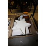 Box of various pottery inc Dudson jug, Portmeirion etc