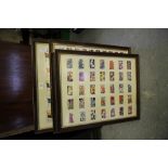 5 Framed Cigarette Card Series