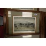 Paul Rogers - Limited Edition Colour Etching Blencathra no. 26/250 signed, framed