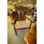 Set of 8 carved barley twist oak chairs