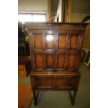 Waring & Gillows oak drinks cabinet