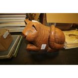 Eastern carved cat form box