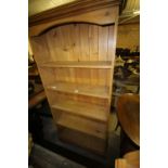 Pine open bookcase