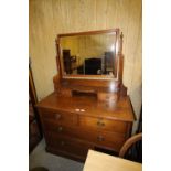Edwardian inlaid mahogany dressing chest