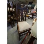 4 Oak Arts & Crafts Chairs
