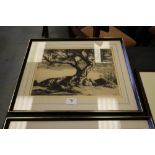 Bernard Eyre Walker Etching - Tree Study