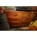 Mahogany chest of drawers by R. Simpson 'maker', possibly the son of Arthur Simpson (Ronald) all