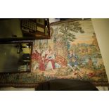 Large machine tapestry wall hanging 4m x 1.4m