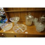 Quantity of Crystal Fruit Bowls, Dessert Bowls & Large Ice Bucket