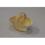 Royal Worcester Blush Ivory basket, 4.5cm high