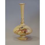 Royal Worcester Blush Ivory porcelain vase No. 1748, 19cm high