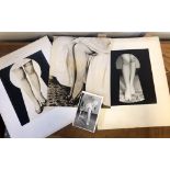 Four vintage Peepshow photographic prints - Ladies legs, various sizes, unframed