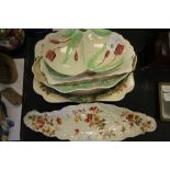 Selection of vintage serving and sandwich plates