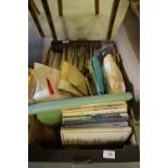 Box of Postage Stamps & Collection Books