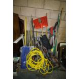 Large quantity of garden tools etc