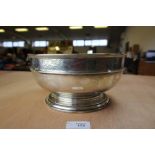 Silver rose bowl engraved Deane Golf club
