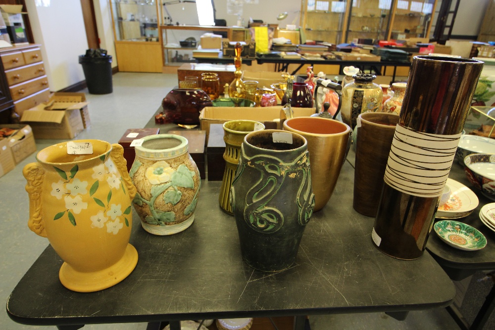 Selection of vintage flower vases