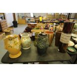 Selection of vintage flower vases