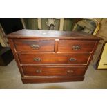Edwardian 2/3 chest of drawers