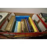 10 boxes of various books