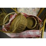 Bag of wicker items