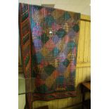 Tartan patchwork quilt