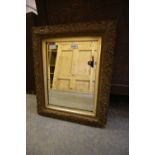 Bevel edge gilt mirror