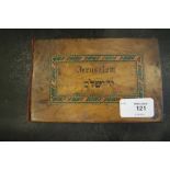 Jerusalem olive wood bound pressed flower album