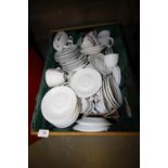 Crate of Kimbo tea sets