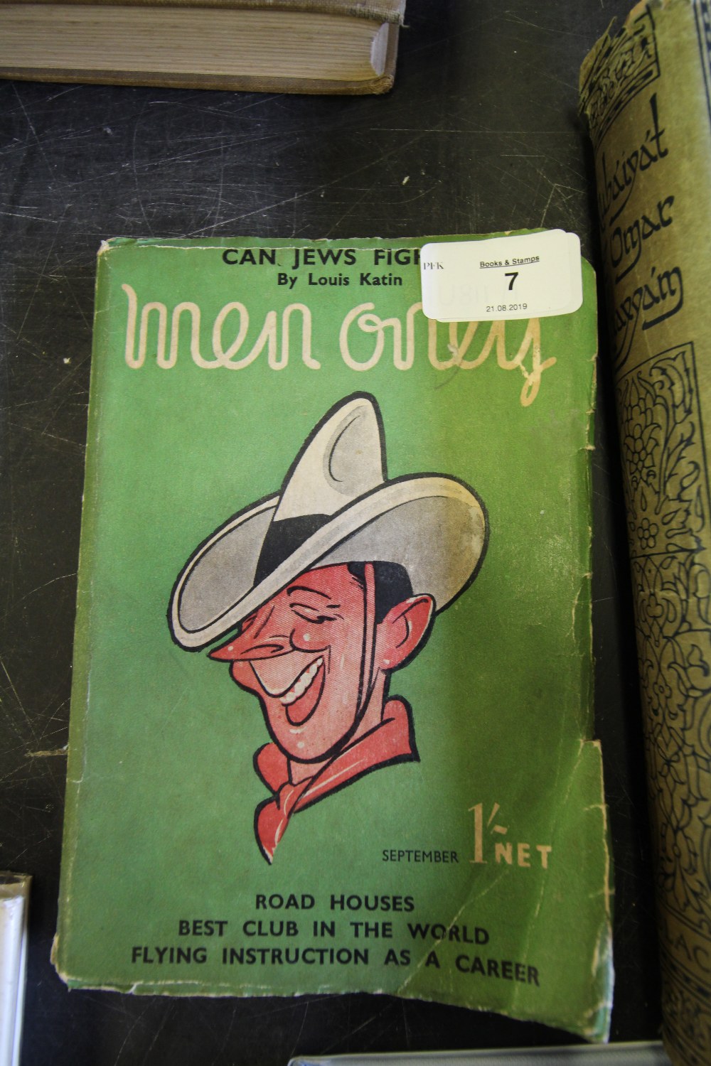 'Men Only' magazine, September 1939, vol 12, No. 46 (binding wear)