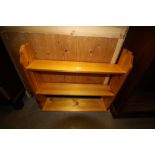 2 sets of pine shelves