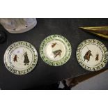 3 Royal Doulton series ware saucers