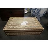 Indian mother of pearl mosaic box