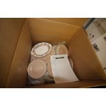 Box of Poole/Paragon dinnerware