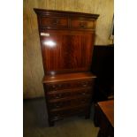 Reproduction mahogany bureau