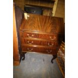 Figured mahogany bureau