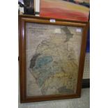 Victorian geological map of Cumberland and Westmorland