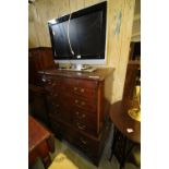 Mahogany TV cabinet and Philips TV