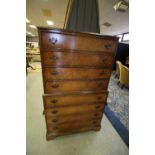 Walnut Tallboy Chest