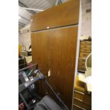 Large teak wardrobe