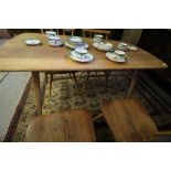 Light Ercol dining table