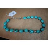 JFD Turquoise & Hematite Necklace