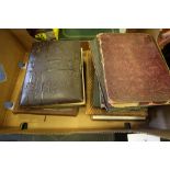 Box of Cigarette Card Albums & Victorian Photographic Albums
