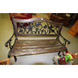 Wrought Iron Bench