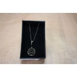 9ct Lotus Pendant Necklace
