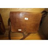 Vintage leather saddle bag