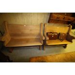 Pair of Oak Benches