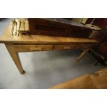 Vestry table with 6 drawers