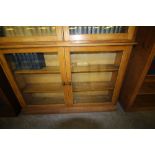 Large Victorian Glazed Mahogany Book Case